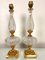 Neoclassical Cut Crystal & Brass Table Lamps, Italy, 1950s, Set of 2 3