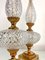 Lampade da tavolo neoclassiche in cristallo e ottone, Italia, anni '50, set di 2, Immagine 20