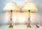 Neoclassical Cut Crystal & Brass Table Lamps, Italy, 1950s, Set of 2 2