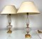 Neoclassical Cut Crystal & Brass Table Lamps, Italy, 1950s, Set of 2 1