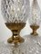 Neoclassical Cut Crystal & Brass Table Lamps, Italy, 1950s, Set of 2 8