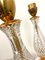 Lámparas de mesa neoclásicas de cristal tallado y latón, años 50. Juego de 2, Imagen 17