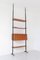 Italian Floor to Ceiling Bookshelf in Teak Iron and Brass, 1950s 6