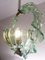 Aquamarine Glass Torchon Ceiling Lamp from Barovier & Toso, 1940s 7