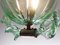 Aquamarine Glass Torchon Ceiling Lamp from Barovier & Toso, 1940s 8