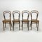 Mid-Century Bentwood & Cane Dining Chairs by Michael Thonet for ZPM Radomsko, 1960s, Set of 4 1