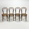 Mid-Century Bentwood & Cane Dining Chairs by Michael Thonet for ZPM Radomsko, 1960s, Set of 4, Image 1