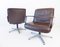Brown Leather Delta 2000 Lounge Chairs from Wilkhahn, Set of 2 7
