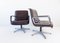 Brown Leather Delta 2000 Lounge Chairs from Wilkhahn, Set of 2 2