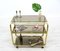 Vintage Glass & Metal Bar Trolley, 1980s 2