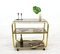 Vintage Glass & Metal Bar Trolley, 1980s, Image 9