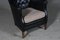 Club chair da falegname in pelle nera, Danimarca, anni '40, Immagine 4