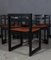 Dining Chairs in Black Laquered & Saddle Leather by Knud Færch, Set of 6, Image 4