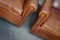 Vintage Dutch Cognac Leather Club Chairs, Set of 2, Image 14