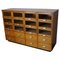 Vintage Dutch Beech & Oak Haberdashery Shop Cabinet, 1950s 1