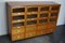 Vintage Dutch Beech & Oak Haberdashery Shop Cabinet, 1950s 2