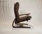 Mid-Century Leather Reclining Lounge Chair from Westnofa, 1960s, Image 8