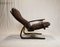 Mid-Century Leather Reclining Lounge Chair from Westnofa, 1960s, Image 6