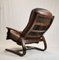 Mid-Century Leather Reclining Lounge Chair from Westnofa, 1960s, Image 12