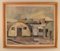 L. H. Lindberg, Modernist Landscape with Houses, 1960s or 1970s, Oil on Board, Framed 1