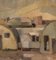 L. H. Lindberg, Modernist Landscape with Houses, 1960s or 1970s, Oil on Board, Framed, Image 4