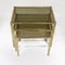 Brass Plated Bamboo & Smoked Glass Nesting Tables, 1970s, Set of 3 5