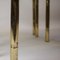 Brass Plated Bamboo & Smoked Glass Nesting Tables, 1970s, Set of 3 3
