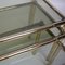 Brass Plated Bamboo & Smoked Glass Nesting Tables, 1970s, Set of 3 7