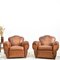 Club chair in pelle, Francia, set di 2, Immagine 1