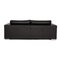 Black Leather Three-Seater Forrest Couch from Rivolta 8