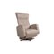 Fauteuil Dream Star en Cuir Crème avec Fonction Relaxation par Ewald Schillig 1