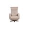 Cream Leather Dream Star Armchair with Relaxation Function by Ewald Schillig 7