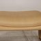 Beige Leather DS 61 Stool from De Sede, Image 3