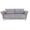 Vanda 2-Seater Sofa in Gray-Blue Leather from Koinor 1