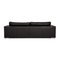 Black Leather Three-Seater Forrest Couch from Rivolta 10