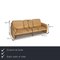 Beige Leather DS 61 3-Seater Sofa from de Sede 2
