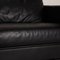 Black Leather 3-Seater Forrest Sofas from Rivolta, Set of 2 4