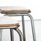 French Industrial Stacking High Stools from Mullca, 1950s, Set of 6 3