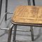 French Industrial Stacking High Stools from Mullca, 1950s, Set of 6 2