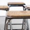 French Industrial Stacking High Stools from Mullca, 1950s, Set of 6 4