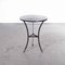 Small French Round Metal Gueridon Table, 1960s 1