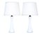 White Glass Table Lamps by Bergboms, 1960s, Set of 2 6