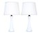 White Glass Table Lamps by Bergboms, 1960s, Set of 2 7