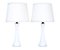 White Glass Table Lamps by Bergboms, 1960s, Set of 2 1