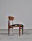 Danish Modern Teak and Black Leather Dining Chairs by Inge Rubino, 1963, Set of 8, Image 1