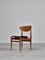 Danish Modern Teak and Black Leather Dining Chairs by Inge Rubino, 1963, Set of 8 7