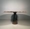 Round M1 Dining Table in Black Emperador Marble by Angelo Mangiarotti 2