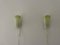 Mid-Century German Glass Bag Wall Lamps, 1950s, Set of 2 1