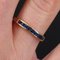 Modern Calibrated Sapphire 18 Karat Yellow Gold Wedding Ring, Image 4