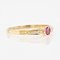 Modern Ruby Diamond 18 Karat Yellow Gold Thin Wedding Ring 5